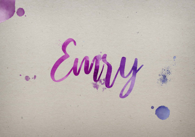 Free photo of Emry Watercolor Name DP