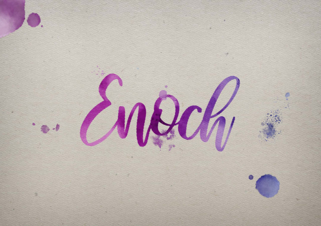 Free photo of Enoch Watercolor Name DP