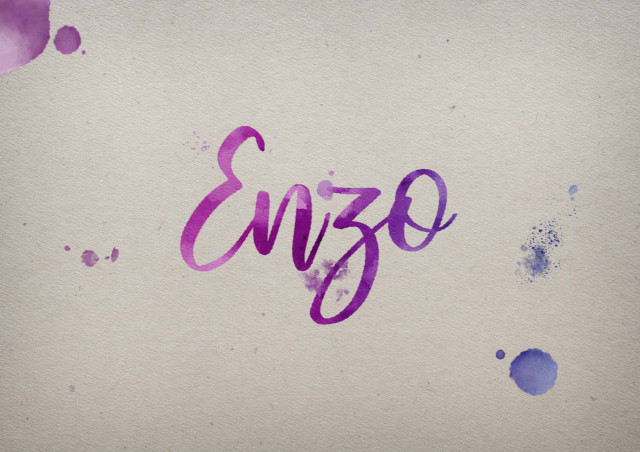 Free photo of Enzo Watercolor Name DP