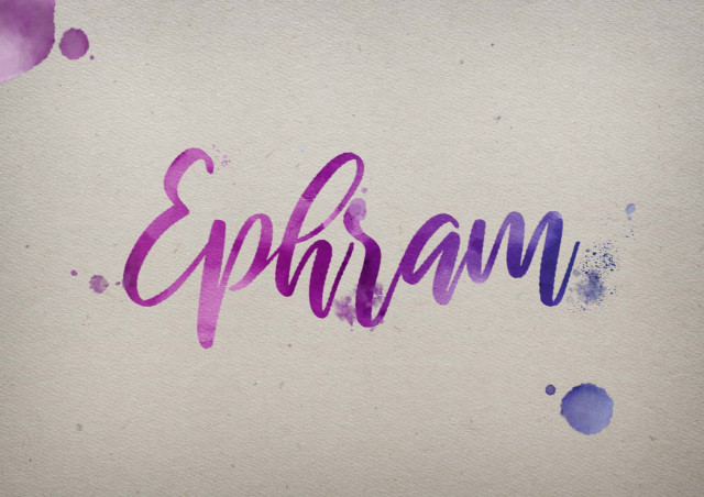 Free photo of Ephram Watercolor Name DP