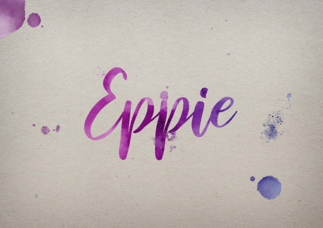 Free photo of Eppie Watercolor Name DP