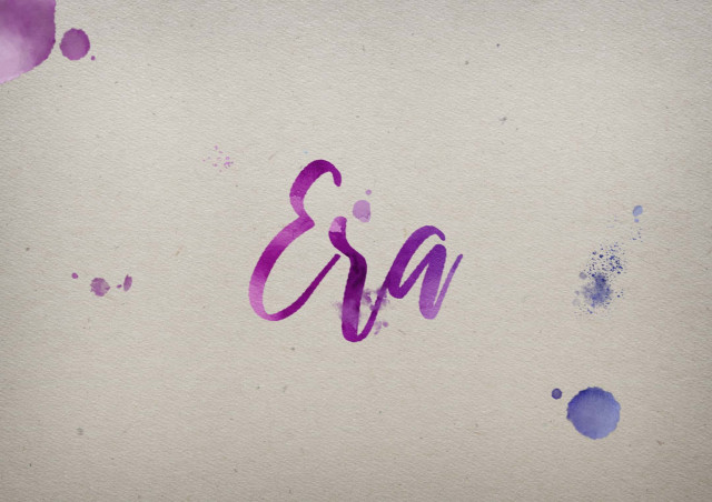 Free photo of Era Watercolor Name DP