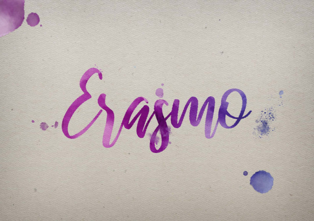 Free photo of Erasmo Watercolor Name DP