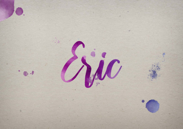 Free photo of Eric Watercolor Name DP