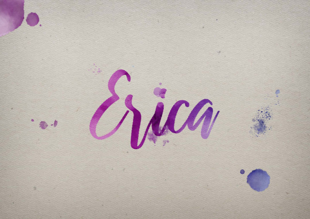 Free photo of Erica Watercolor Name DP