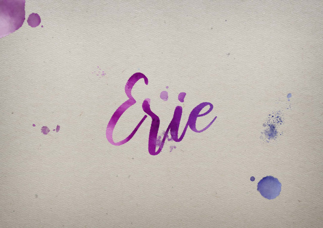 Free photo of Erie Watercolor Name DP