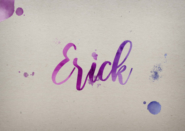 Free photo of Erick Watercolor Name DP