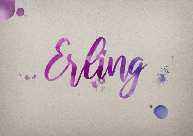 Free photo of Erling Watercolor Name DP