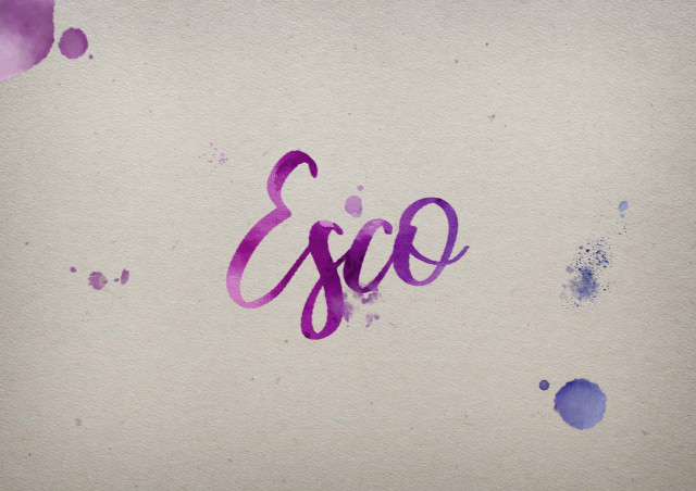 Free photo of Esco Watercolor Name DP