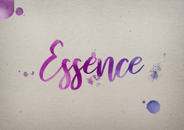 Free photo of Essence Watercolor Name DP