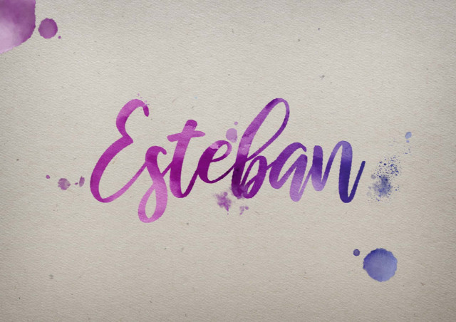 Free photo of Esteban Watercolor Name DP