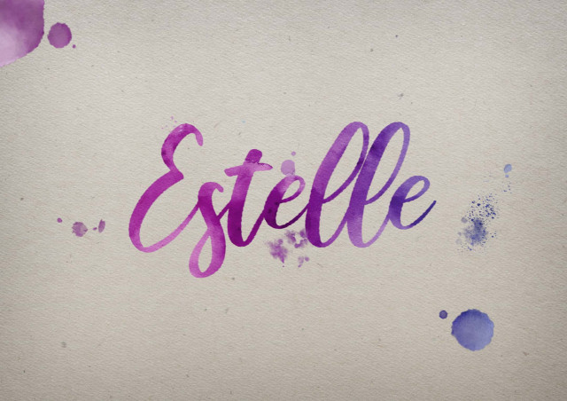 Free photo of Estelle Watercolor Name DP