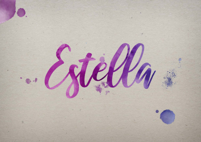 Free photo of Estella Watercolor Name DP
