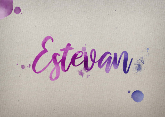 Free photo of Estevan Watercolor Name DP