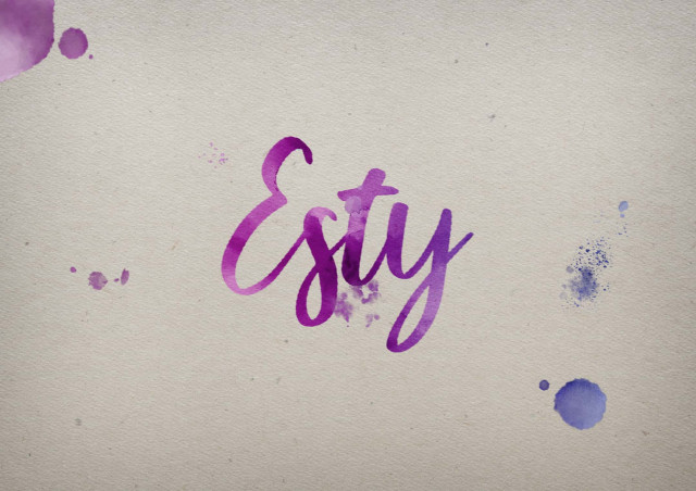Free photo of Esty Watercolor Name DP