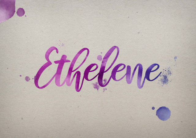 Free photo of Ethelene Watercolor Name DP