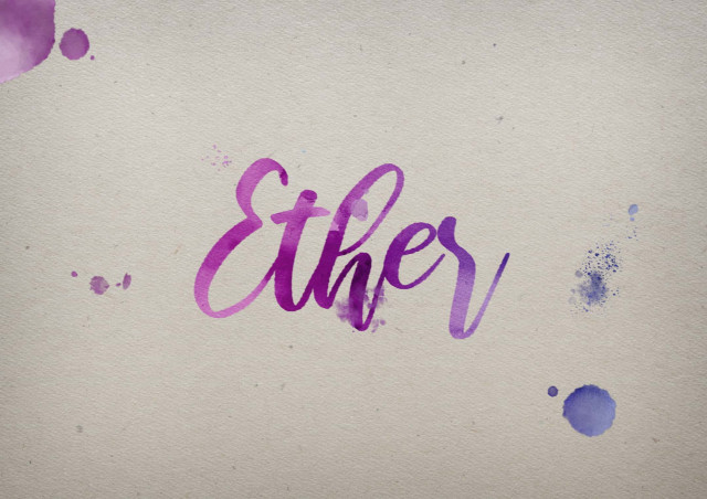 Free photo of Ether Watercolor Name DP