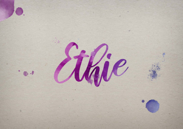 Free photo of Ethie Watercolor Name DP