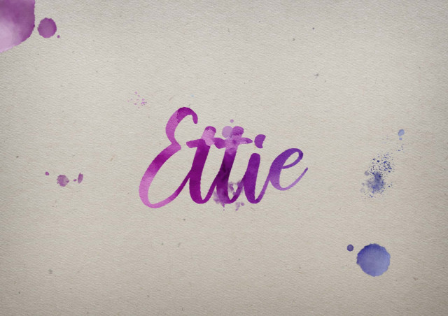 Free photo of Ettie Watercolor Name DP