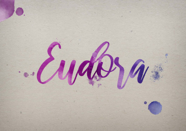 Free photo of Eudora Watercolor Name DP