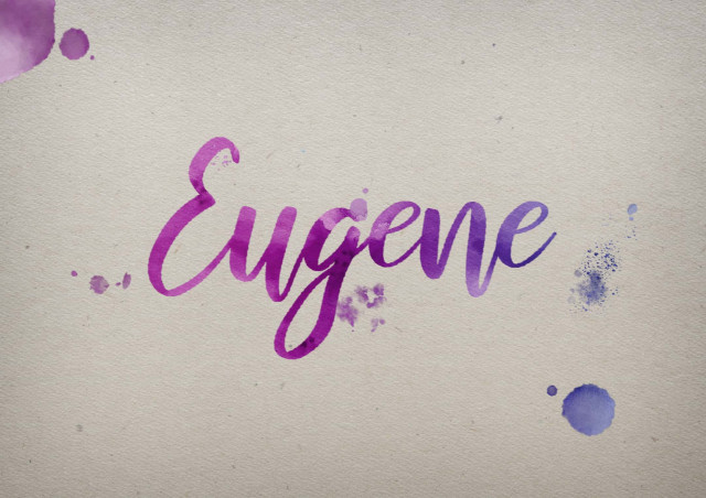 Free photo of Eugene Watercolor Name DP