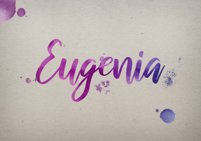 Free photo of Eugenia Watercolor Name DP