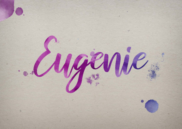Free photo of Eugenie Watercolor Name DP