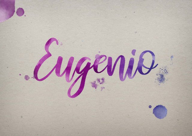 Free photo of Eugenio Watercolor Name DP