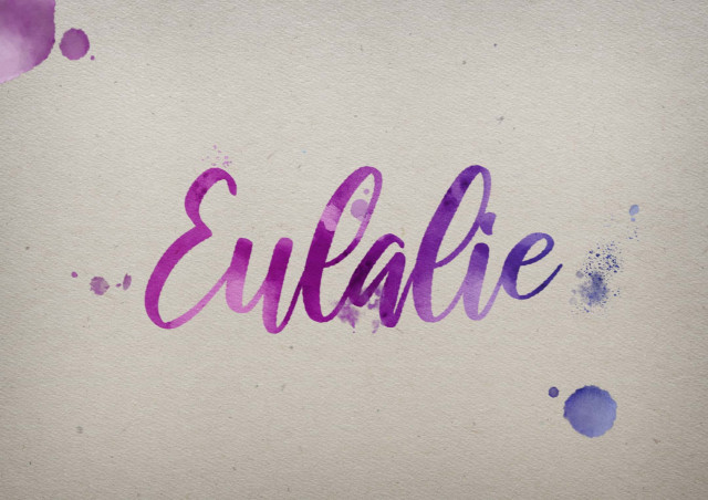 Free photo of Eulalie Watercolor Name DP