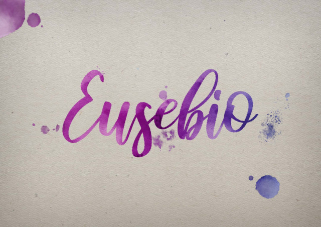 Free photo of Eusebio Watercolor Name DP
