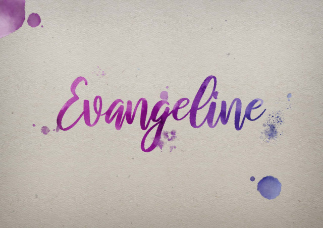 Free photo of Evangeline Watercolor Name DP