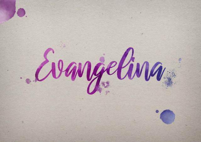 Free photo of Evangelina Watercolor Name DP