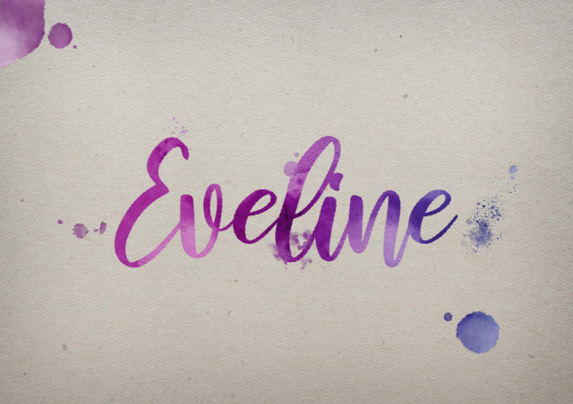 Free photo of Eveline Watercolor Name DP