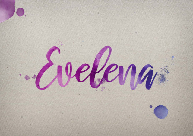 Free photo of Evelena Watercolor Name DP