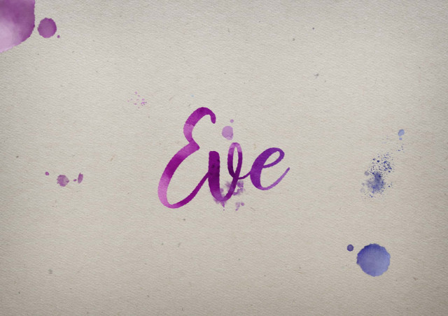 Free photo of Eve Watercolor Name DP
