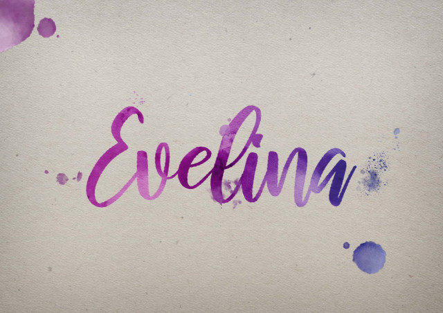 Free photo of Evelina Watercolor Name DP