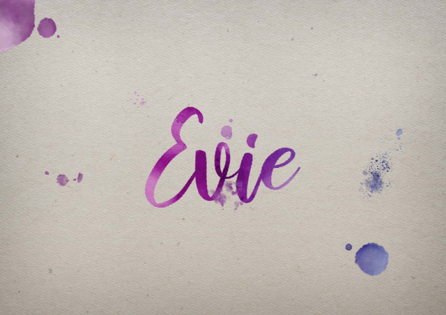 Free photo of Evie Watercolor Name DP