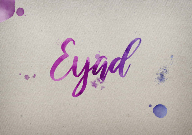 Free photo of Eyad Watercolor Name DP