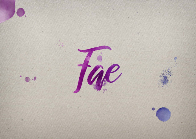 Free photo of Fae Watercolor Name DP