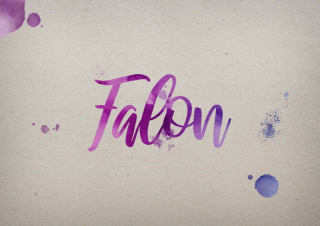 Free photo of Falon Watercolor Name DP