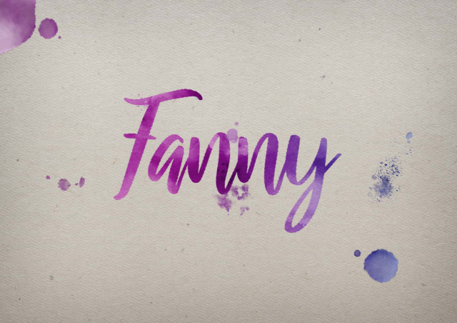 Free photo of Fanny Watercolor Name DP