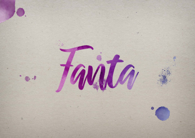 Free photo of Fanta Watercolor Name DP