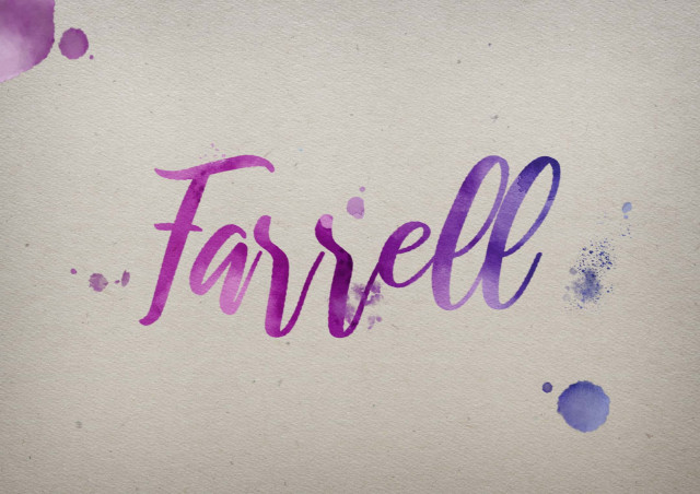 Free photo of Farrell Watercolor Name DP