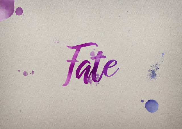 Free photo of Fate Watercolor Name DP