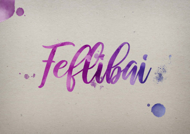 Free photo of Feflibai Watercolor Name DP