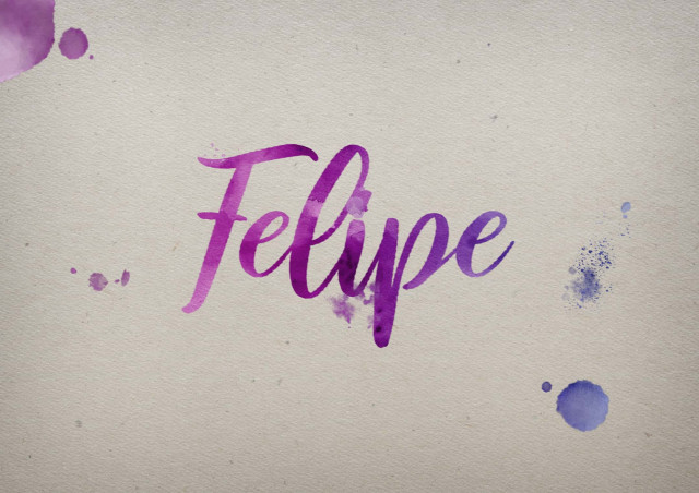 Free photo of Felipe Watercolor Name DP