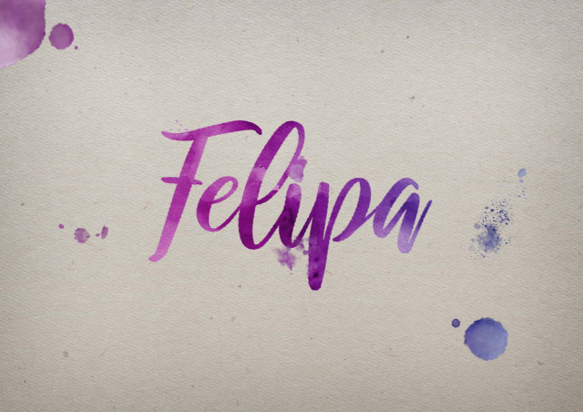 Free photo of Felipa Watercolor Name DP