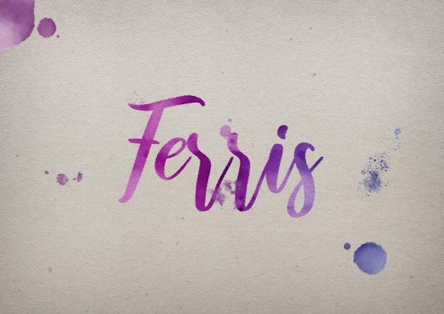 Free photo of Ferris Watercolor Name DP