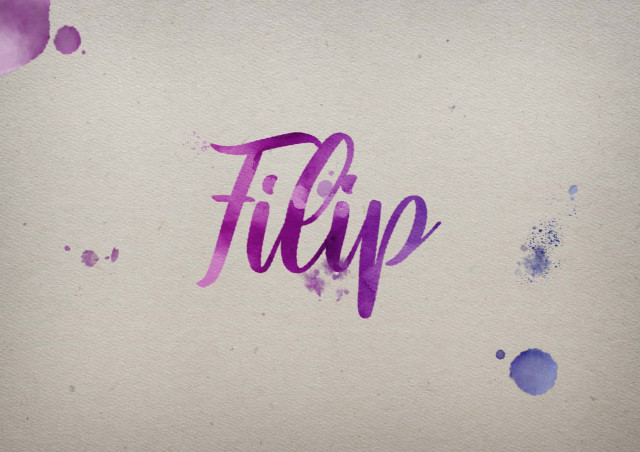 Free photo of Filip Watercolor Name DP