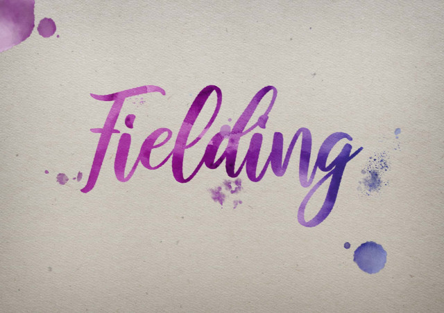 Free photo of Fielding Watercolor Name DP